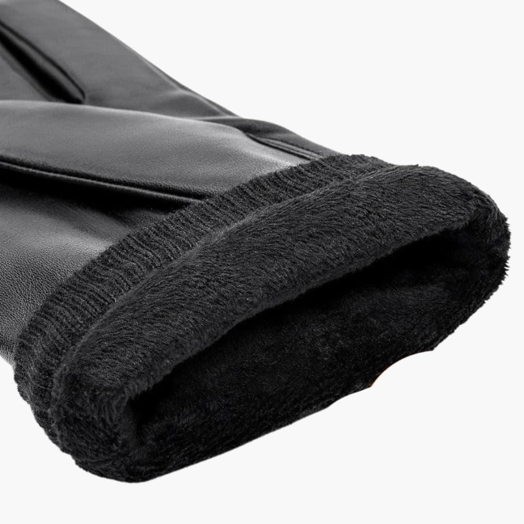 Mens Leather Gloves, Warm Winter Gloves with Soft Lining for Business and City Wear – image 5