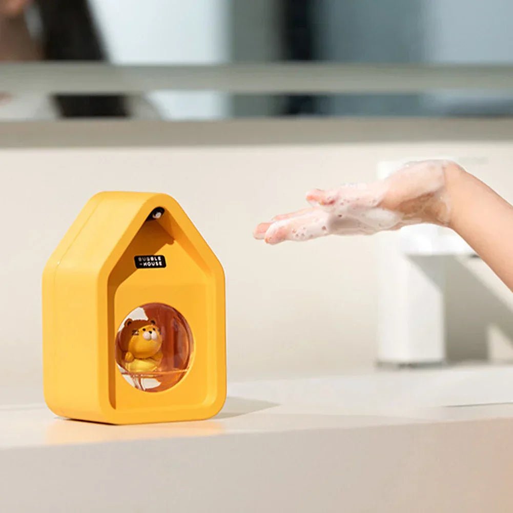 Automatic Soap Dispenser, Touch Free Bathroom Soap Dispenser, Foam Hand Wash Dispenser for Kitchen, Bathroom Accessories_02
