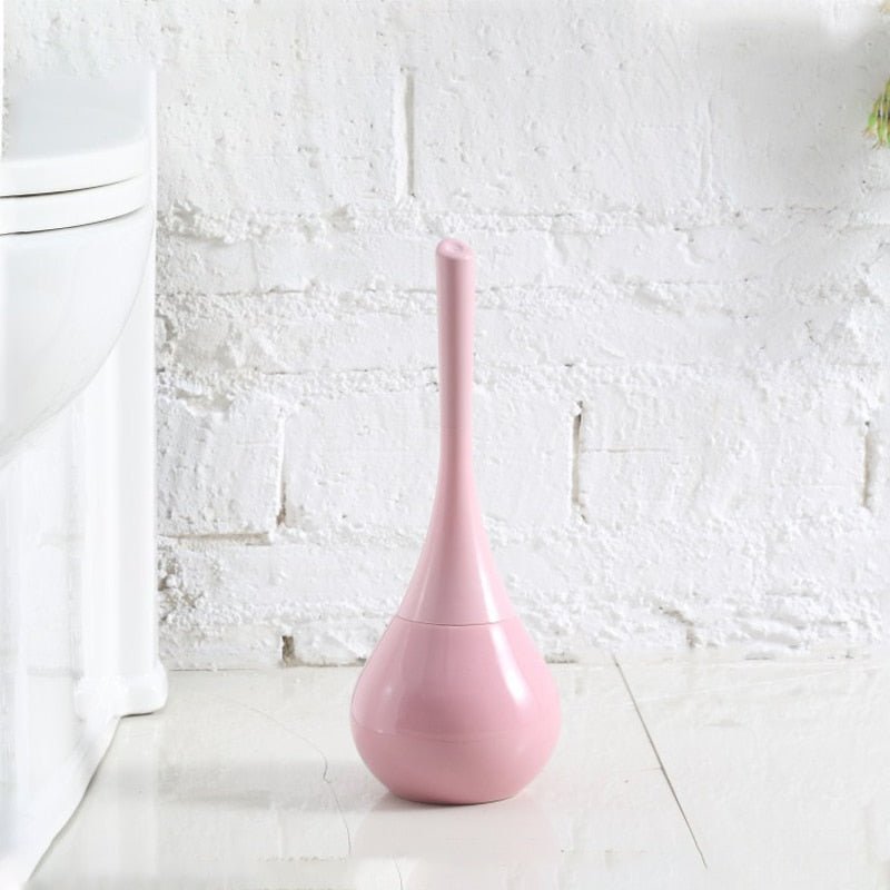 Toilet Brush and Holder, Flexible Silicone Toilet Brush with Drip Free Holder, Loo Brush, Bathroom Accessories_06