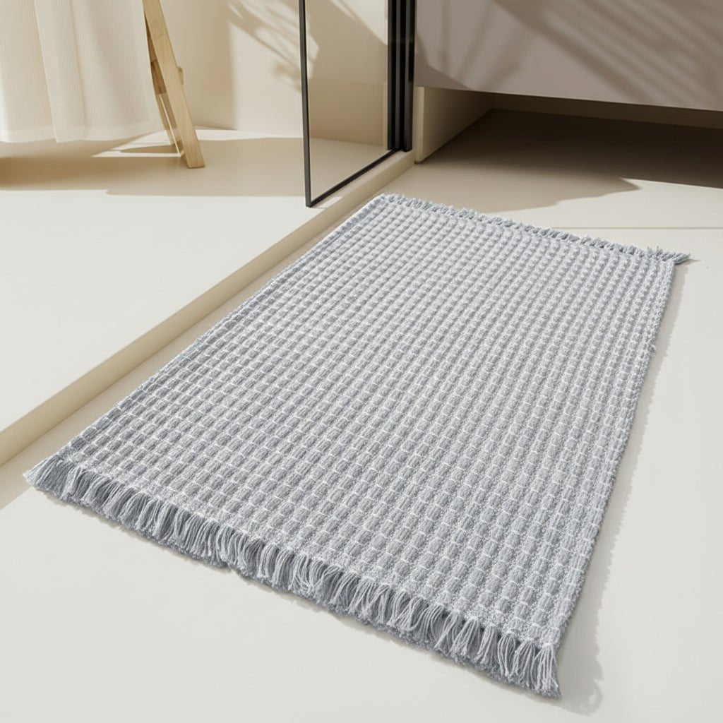 Non Slip Bath Mats, Absorbent Microfibre Bathroom Rug, Thick Shower Mat, Machine Washable Bath Rug in 3 Sizes_00