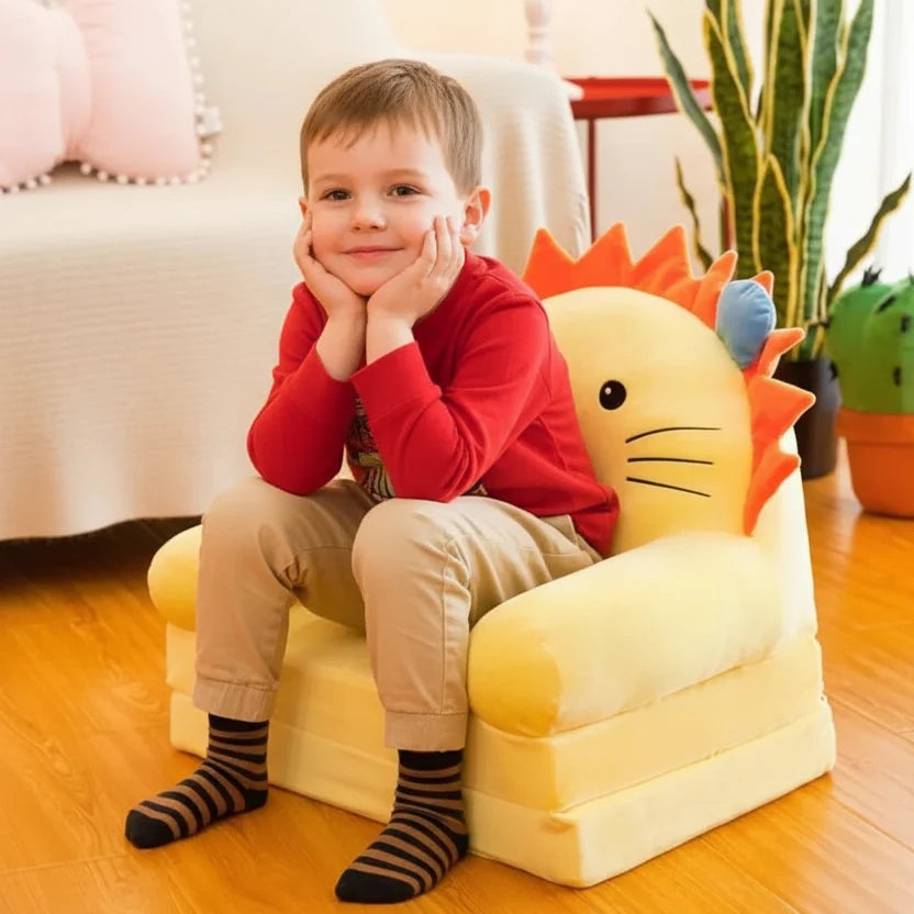 Foldable Childrens Bench in Animal Shape, Nursery Furniture for Kids Room