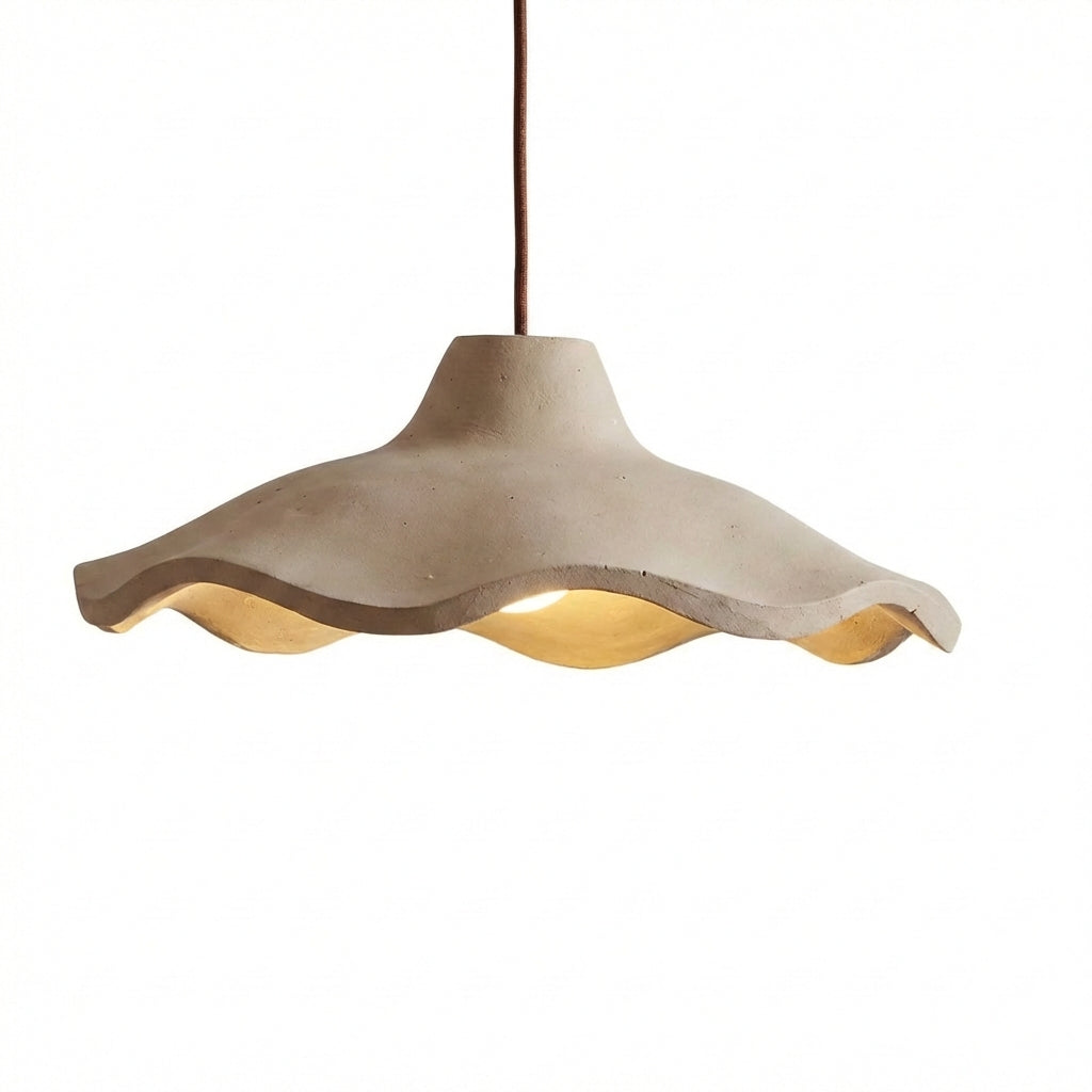 CementoFlora | Elegant Handcrafted Vintage Cement Flower Pendant Light 0