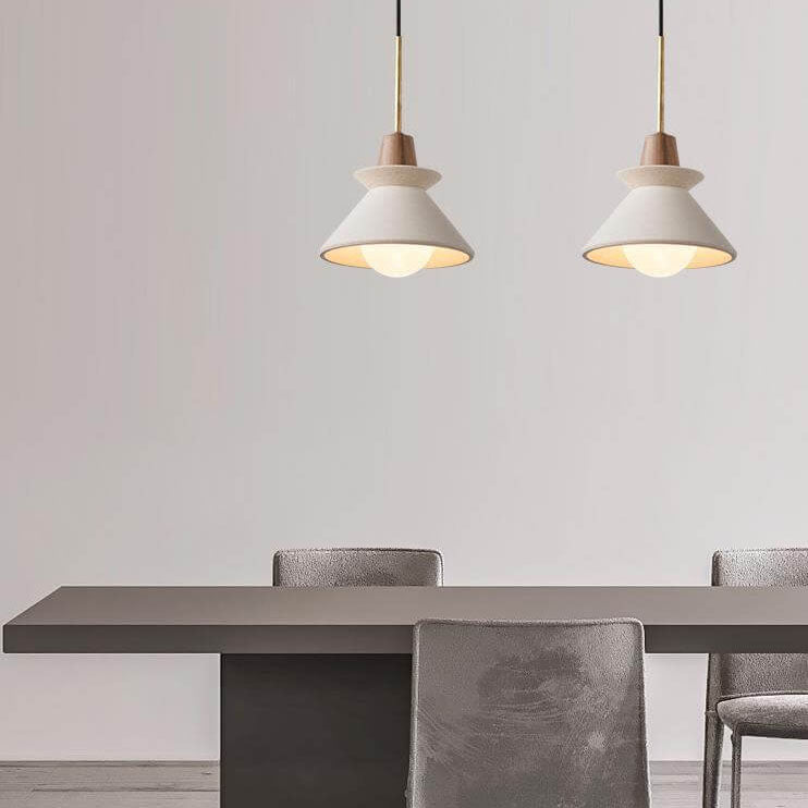 CementoWood | Stylish Modern Tapered Kitchen Pendant Lighting Fixture 0