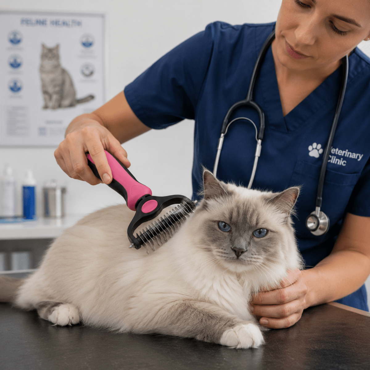 Cat Brush, Dog Brush with Soft Bristles, Pet Grooming Bristle Brush for Dogs and Cats, Dog Accessories for Loose Hair_02