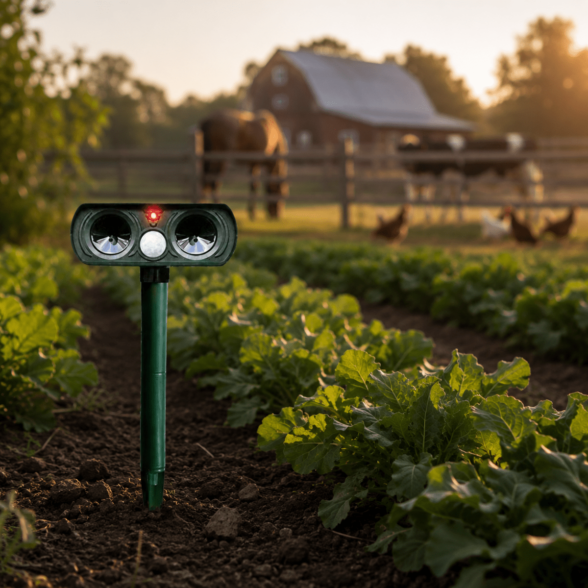 Ultrasonic Pest Repeller, Solar Animal Repeller with Motion Sensor