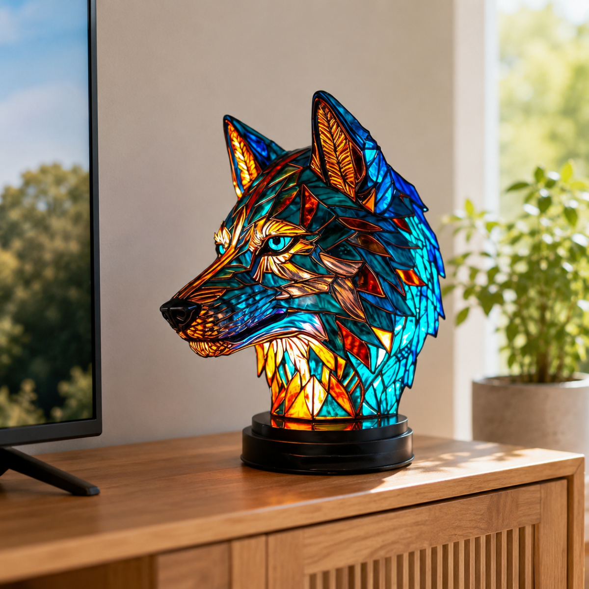 Animal Lamps, Quirky Lamp for Bedroom and Hallway, Decorative Animal Table Lamp in Resin and Metal with Bulb_01