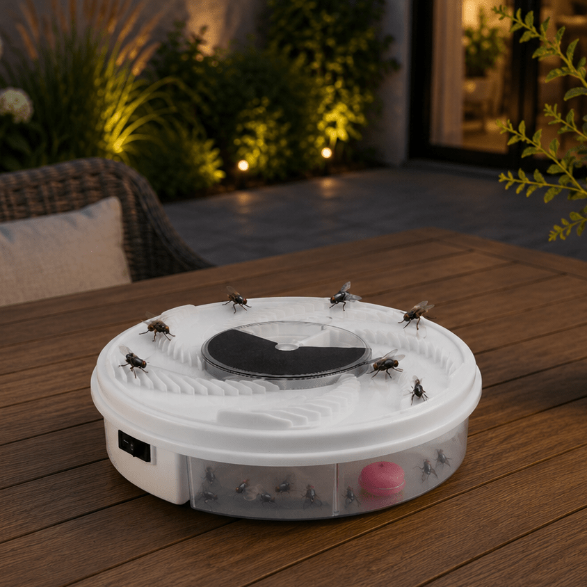 Fly Catchers, Silent Indoor Fly Catcher with USB Cable, Indoor and Outdoor Fly Trap for Home and Garden