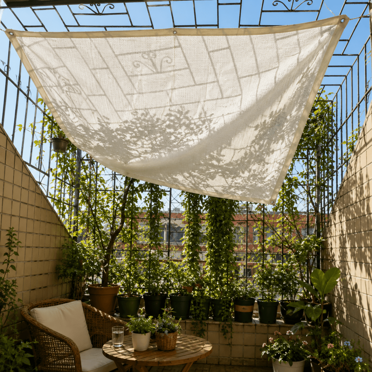 Shade Net with UV Protection for Terrace and Balcony, Garden Shade Net 40 to 80 Percent Shading, Patio Sun Shade Cloth_04