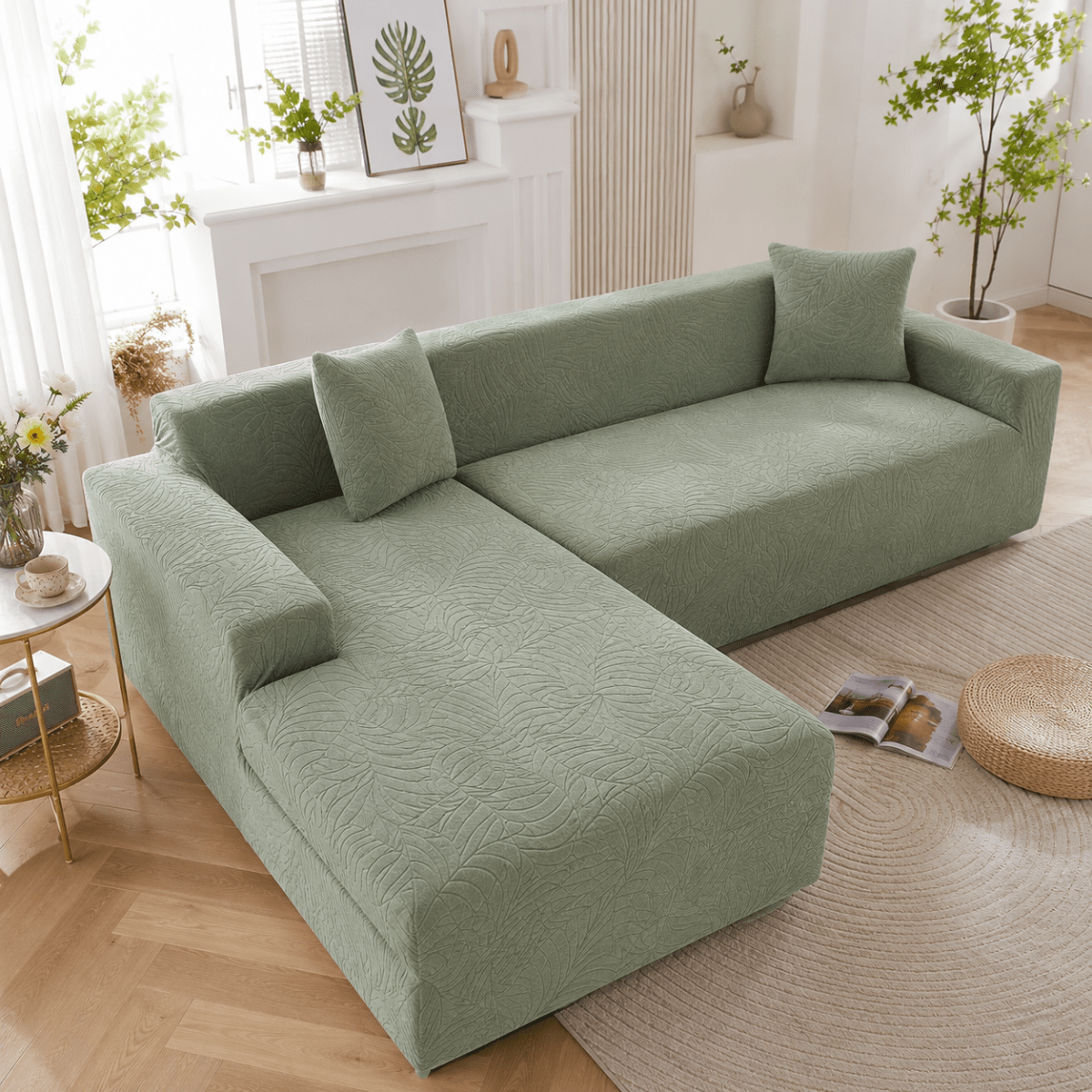 L Shaped Sofa Covers, Corner Couch Covers – image 5