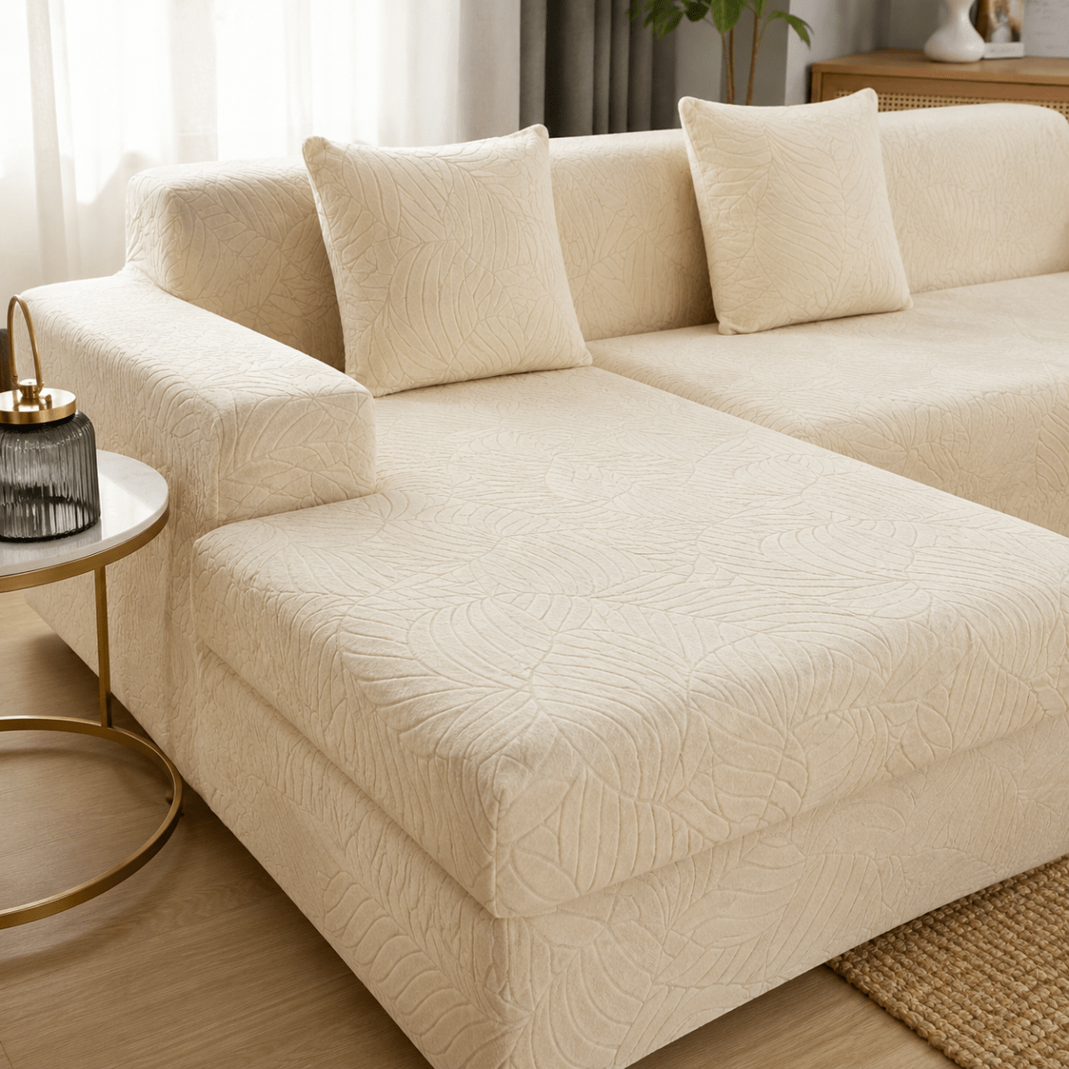 L Shaped Sofa Covers, Corner Sofa Cover Machine Washable, Corner Couch Covers, Sofa Protector for Pet Hair and Stains