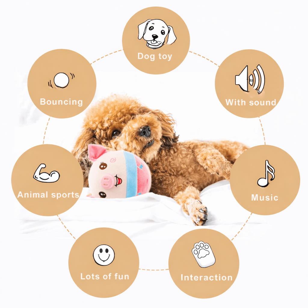 Self Moving Dog Balls, Interactive Dog Toys, Robotic Dog Toy for Boredom, Rechargeable Puppy Toy with USB_02