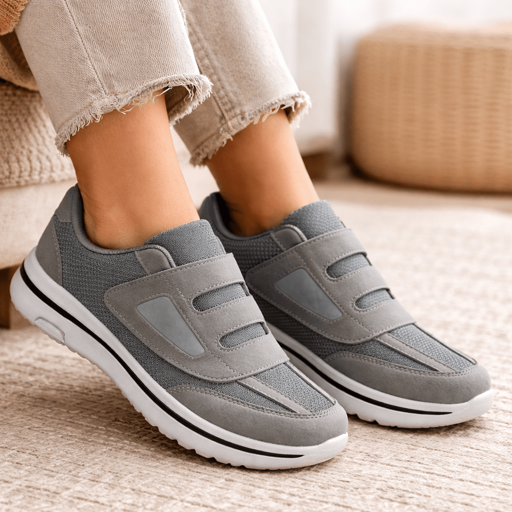 Wide Fit Shoes, Wide Toe Box Shoes for Winter, Warm Diabetic Slip On Shoes for Swollen Feet_00