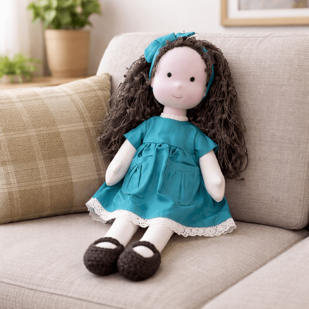 Waldorf Doll Handmade, Soft Doll with Cotton and Plush Body, Kids Toys for Creative Play, Soft Toy for Imaginative Play_29
