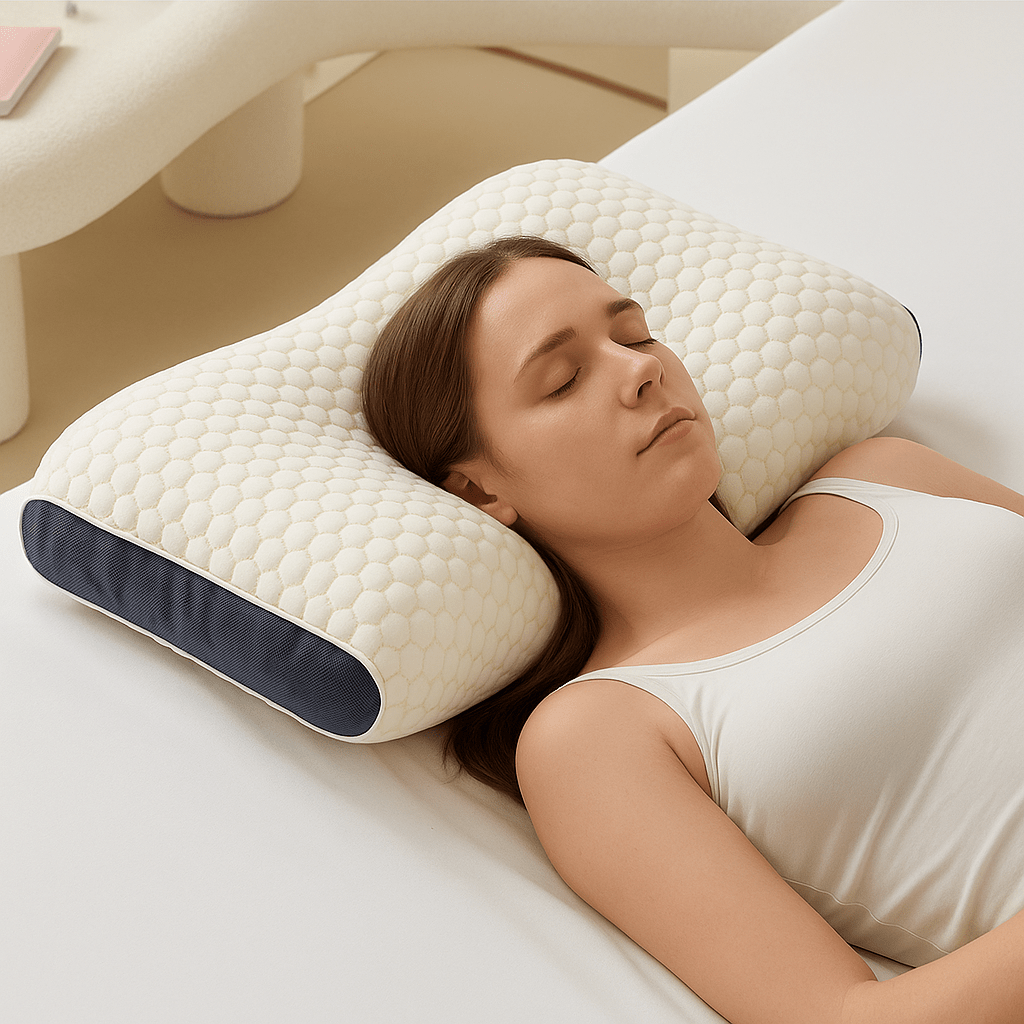 Orthopaedic Pillow for Neck Pain, Ergonomic Neck Support Pillow, Contour Bed Pillow for Neck and Back Support_01
