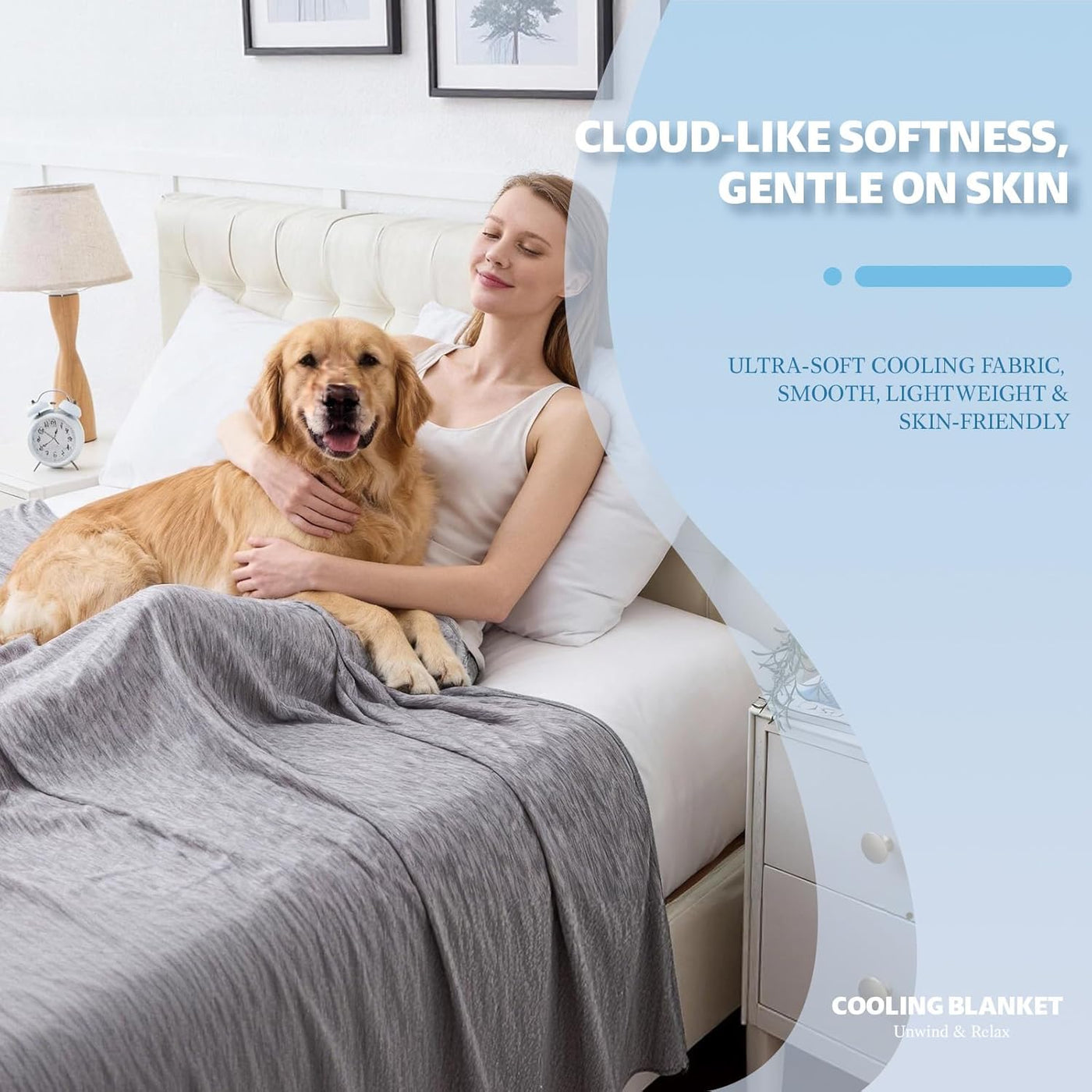 ChillWave | Cooling Blanket for Bed with Breathable Fabric | Lightweight Softness for Hot Sleepers 1