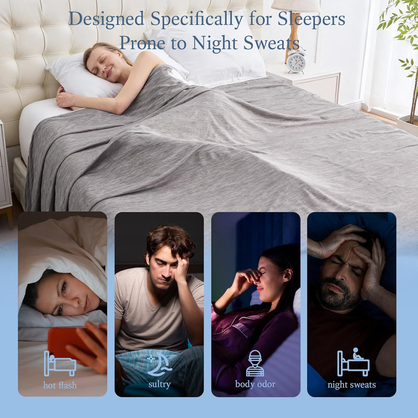 ChillWave | Cooling Blanket for Bed with Breathable Fabric | Lightweight Softness for Hot Sleepers 4