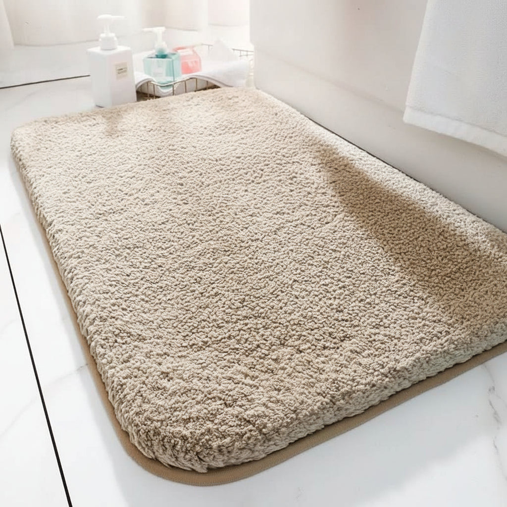 Luxury Bath Mats, Extra Thick Non Slip Bathroom Mat, Soft Microfibre Bath Rug, Bedroom Rug, Hallway Rug_00
