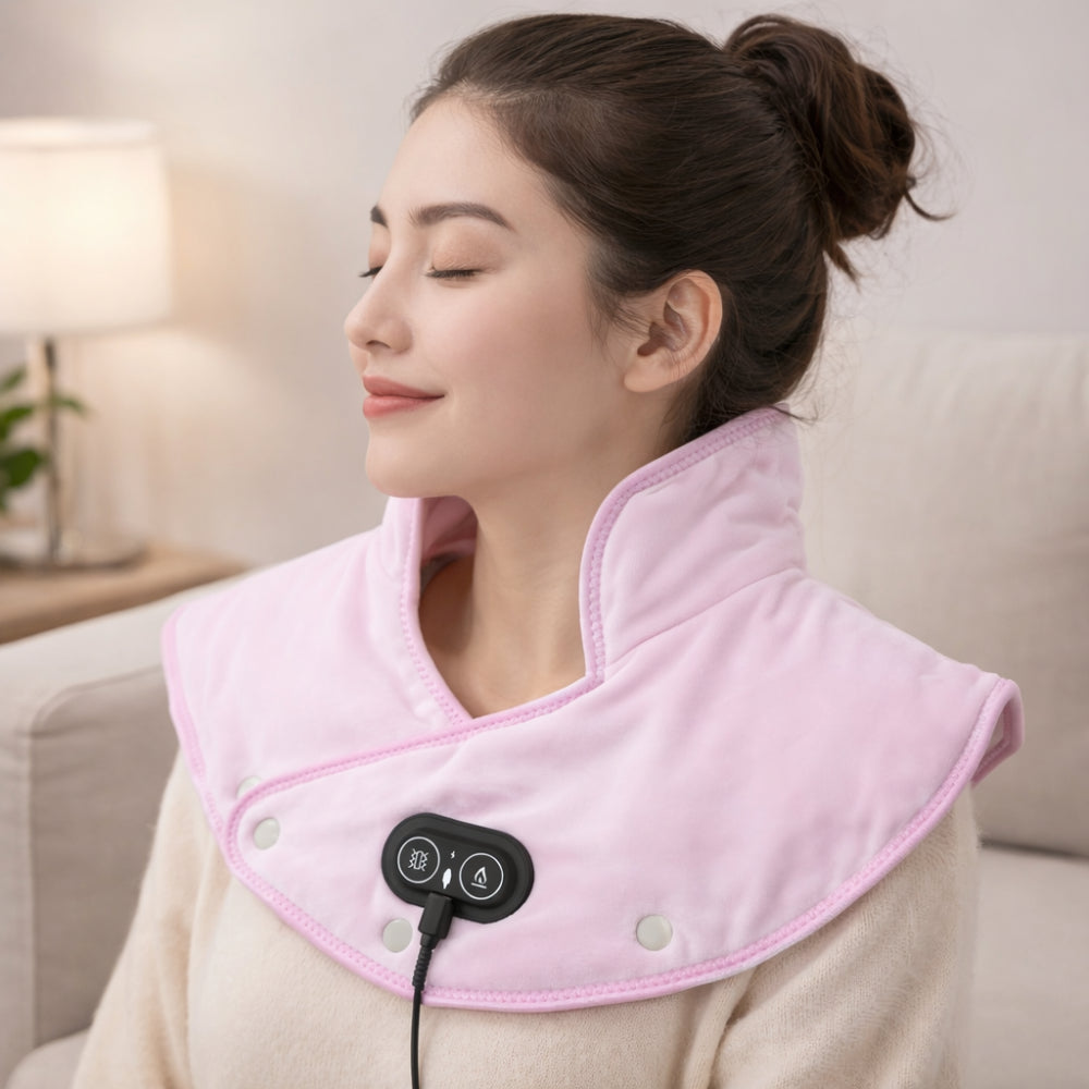 Comfort Wrap | Electric Neck Heating Pad with Vibration Massage | USB Powered for Relaxation 3