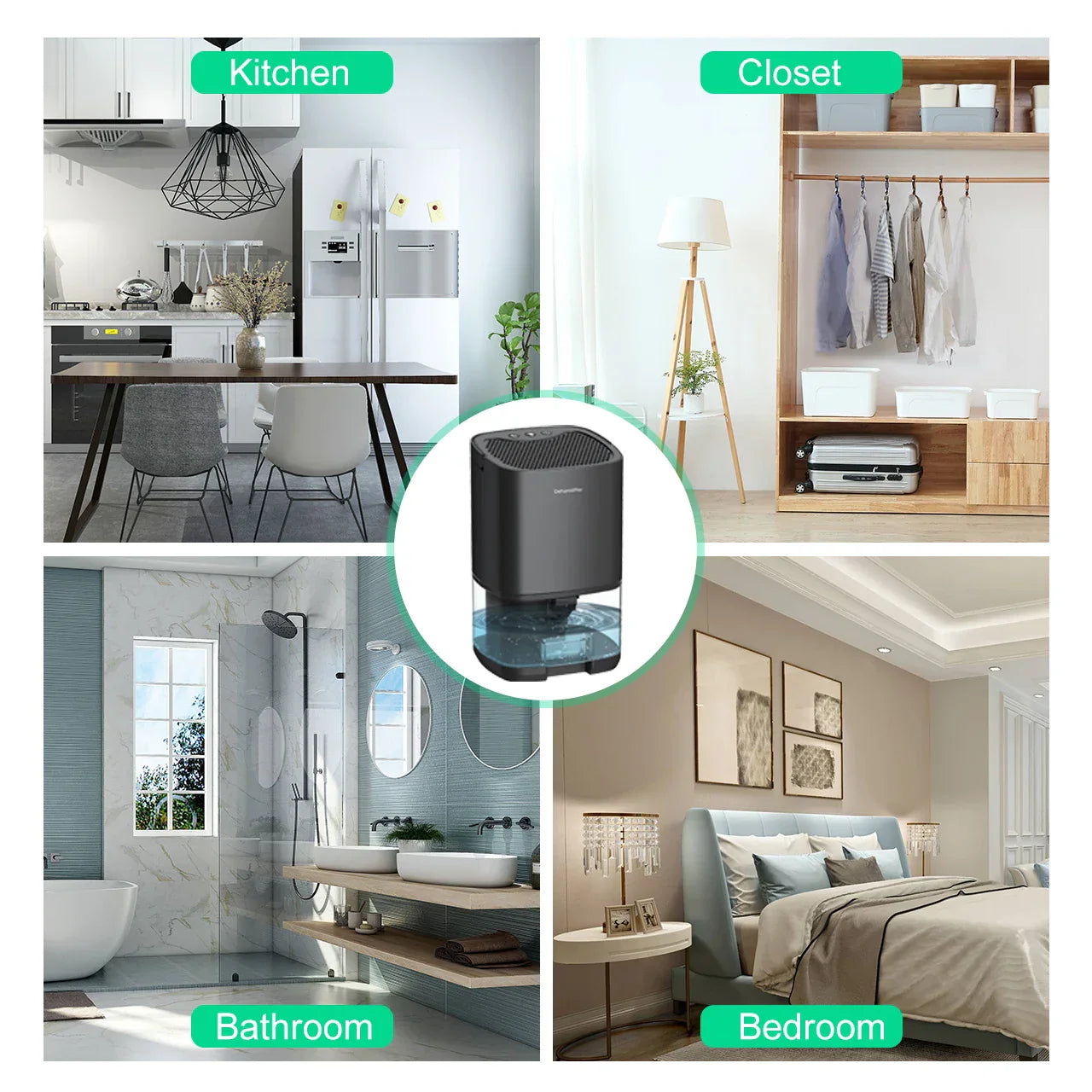 Compact Dehumidifier | Small 1000ml Model with Air Filter & Night Light | Perfect for Fresh, Drier Air 7