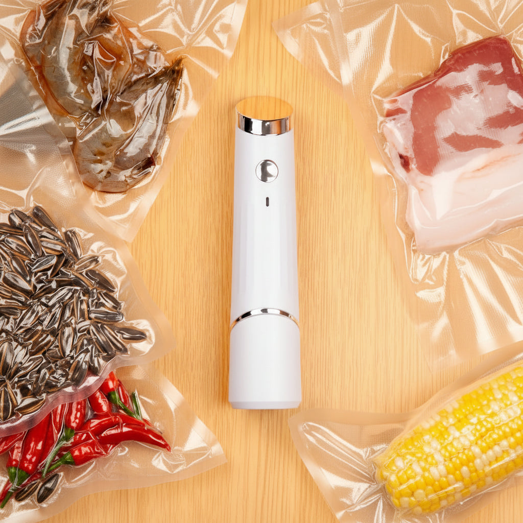 Compact Food Vacuum Sealer Machine with USB Rechargeable Battery | Efficient Food Preservation for Freshness and Reduced Waste 0