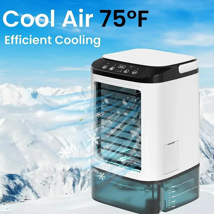 Compact Mini Portable Air Conditioner with Adjustable Fan Speed | Personal Cooling Solution for Desks and Small Spaces 6