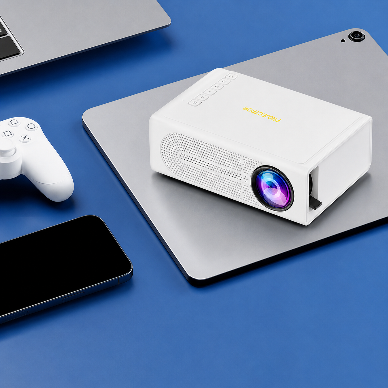 Compact Mini Projector | 1080P Support for Movies & Gaming | Portable Design for Versatile Entertainment 4