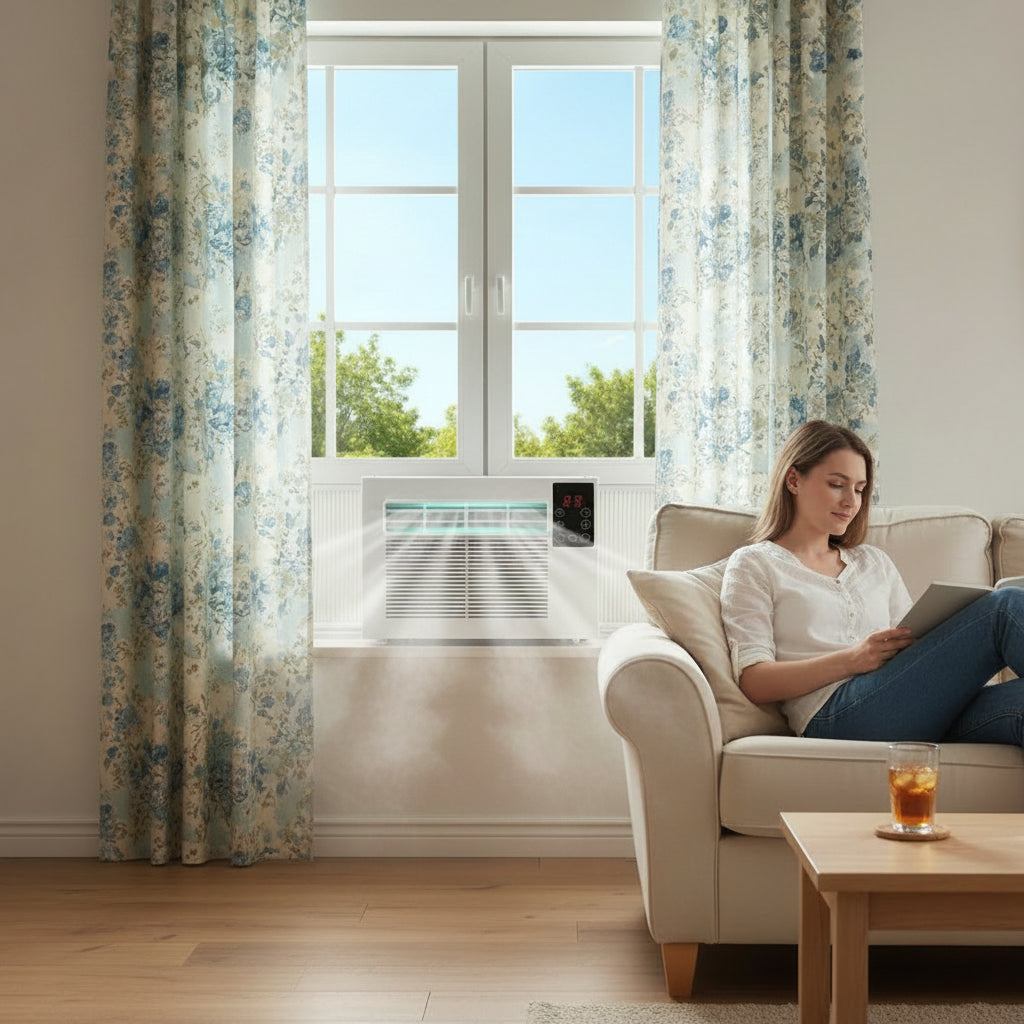 Compact Portable Air Conditioner with Quiet Cooling & Dehumidifier for Comfortable Indoor Spaces 3