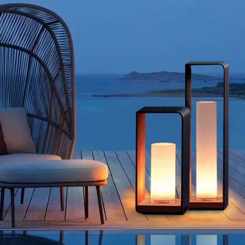 Contemporary Outdoor LED Light | Waterproof Solar & Wired Options for Versatile Illumination 1