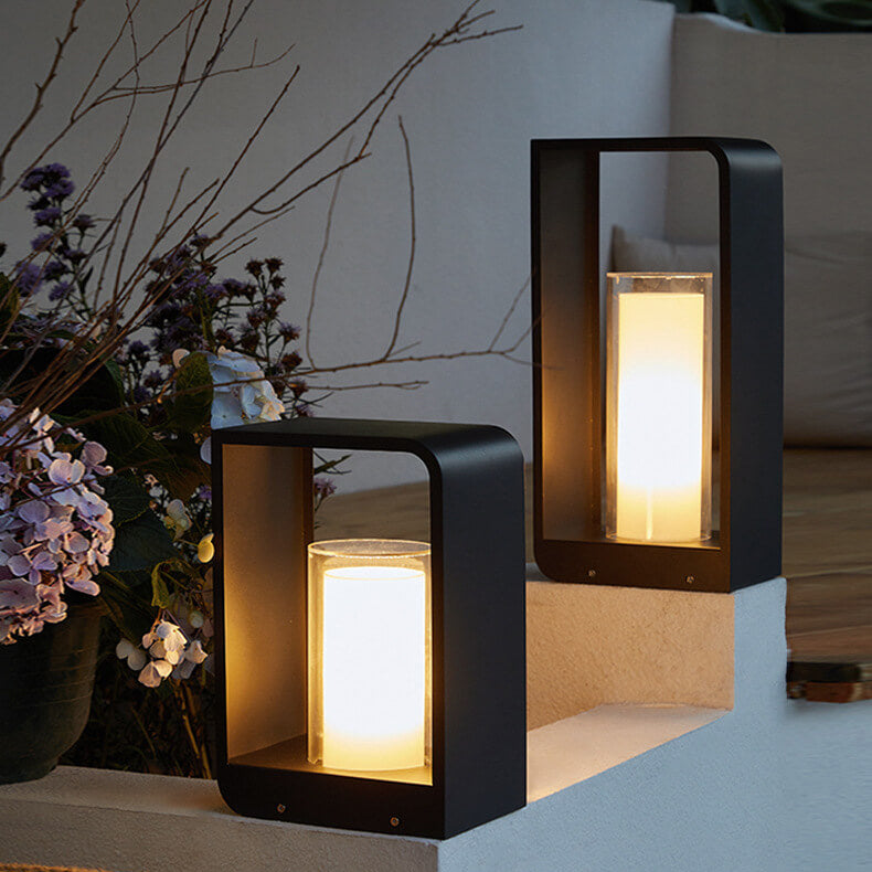 Contemporary Outdoor LED Light | Waterproof Solar & Wired Options for Versatile Illumination 8