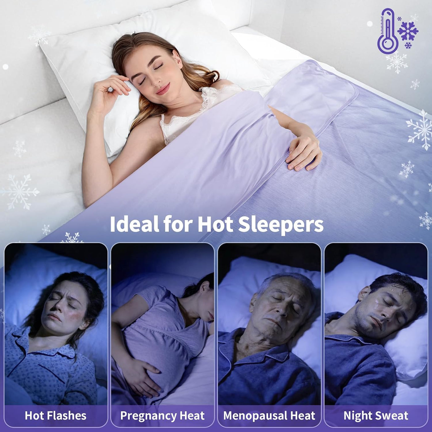 Cooling Blanket | Double-Sided Q-Max Fabric for Instant Comfort | Lightweight & Breathable for Hot Sleepers 4