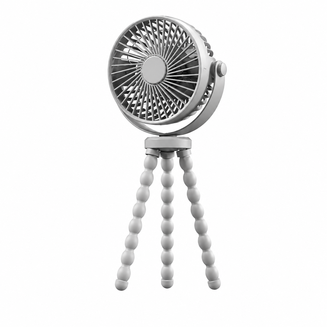 Cooling Breeze | Portable Rechargeable Clip-On Fan with Flexible Legs | Quiet Operation for Home and Travel 1