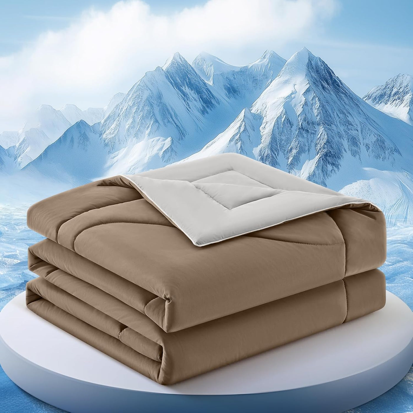 Cooling Comforter | Double-Sided Blanket with Breathable Ice Fabric | Lightweight Design for Hot Sleepers 12