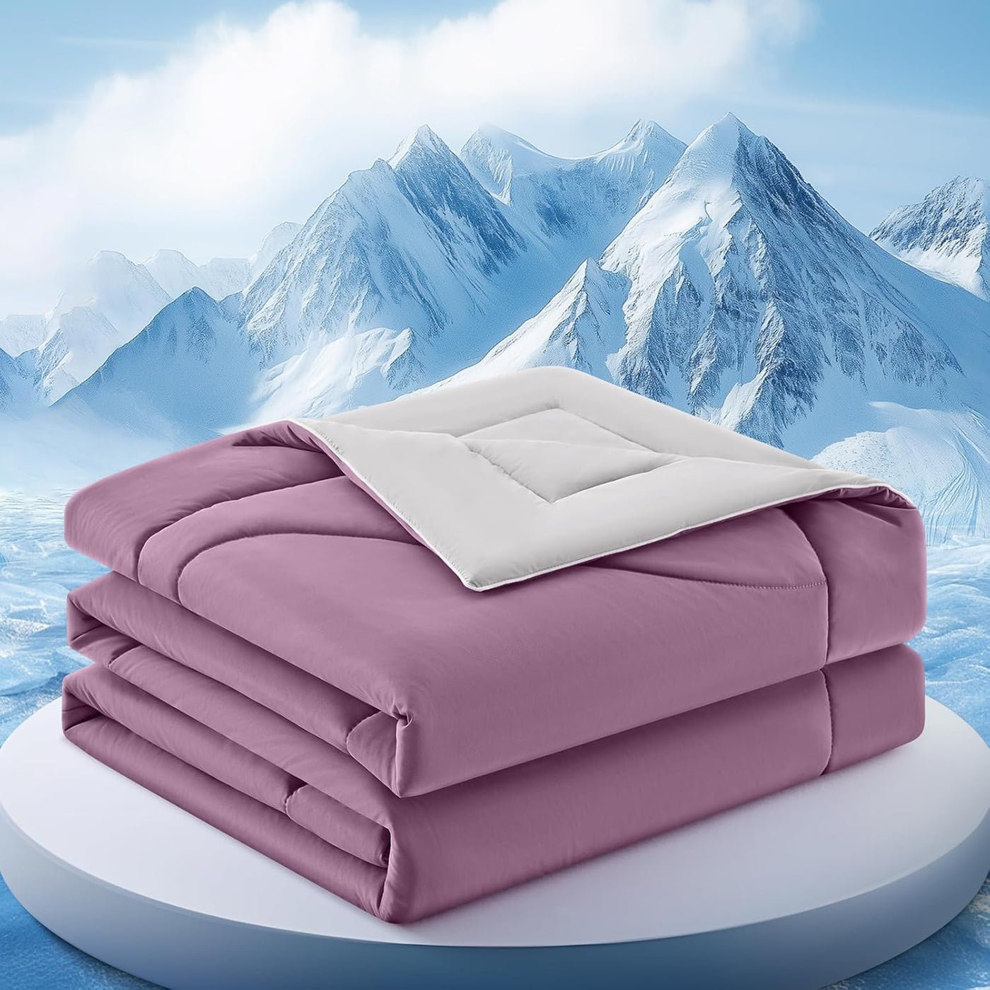 Cooling Comforter | Double-Sided Blanket with Breathable Ice Fabric | Lightweight Design for Hot Sleepers 8