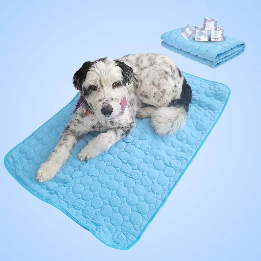 Cooling Mat for Dogs | Ice Silk Fabric with Portable Design for Instant Relief 0