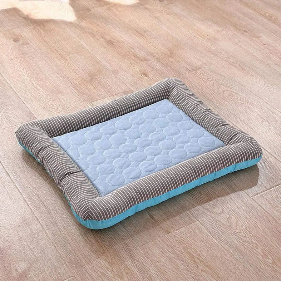 Cooling Pet Bed | Breathable Ice Silk Dog & Cat Bed with Non-Slip Base | Lightweight & Portable for Ultimate Comfort 0