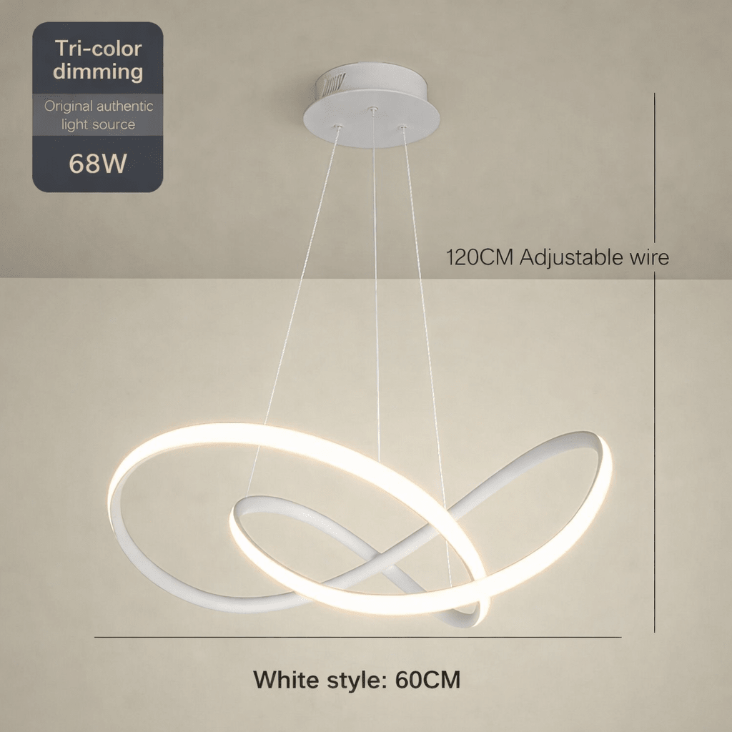LED Ceiling Light Dimmable with Remote Control, Modern Hanging Light Fitting – image 23