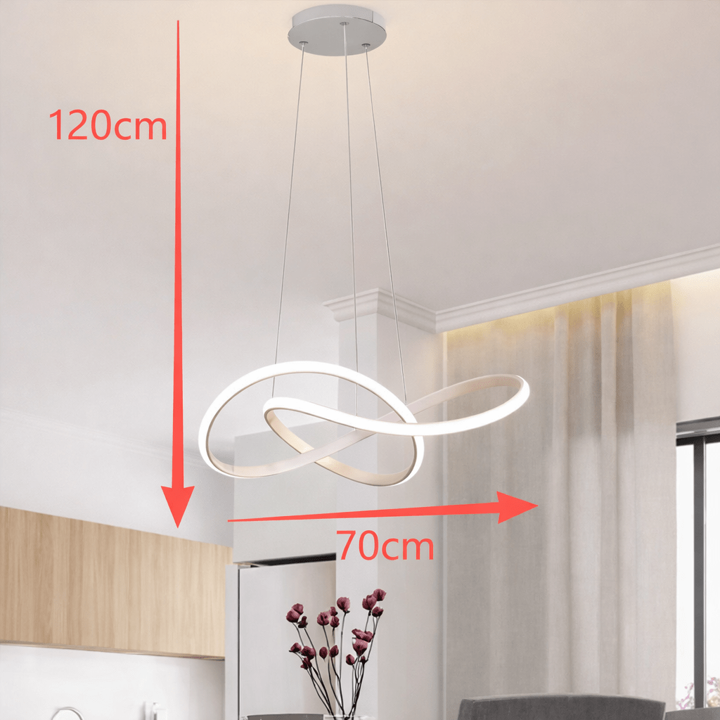 LED Ceiling Light Dimmable with Remote Control, Cloverleaf Pendant Light for Living Room – image 25