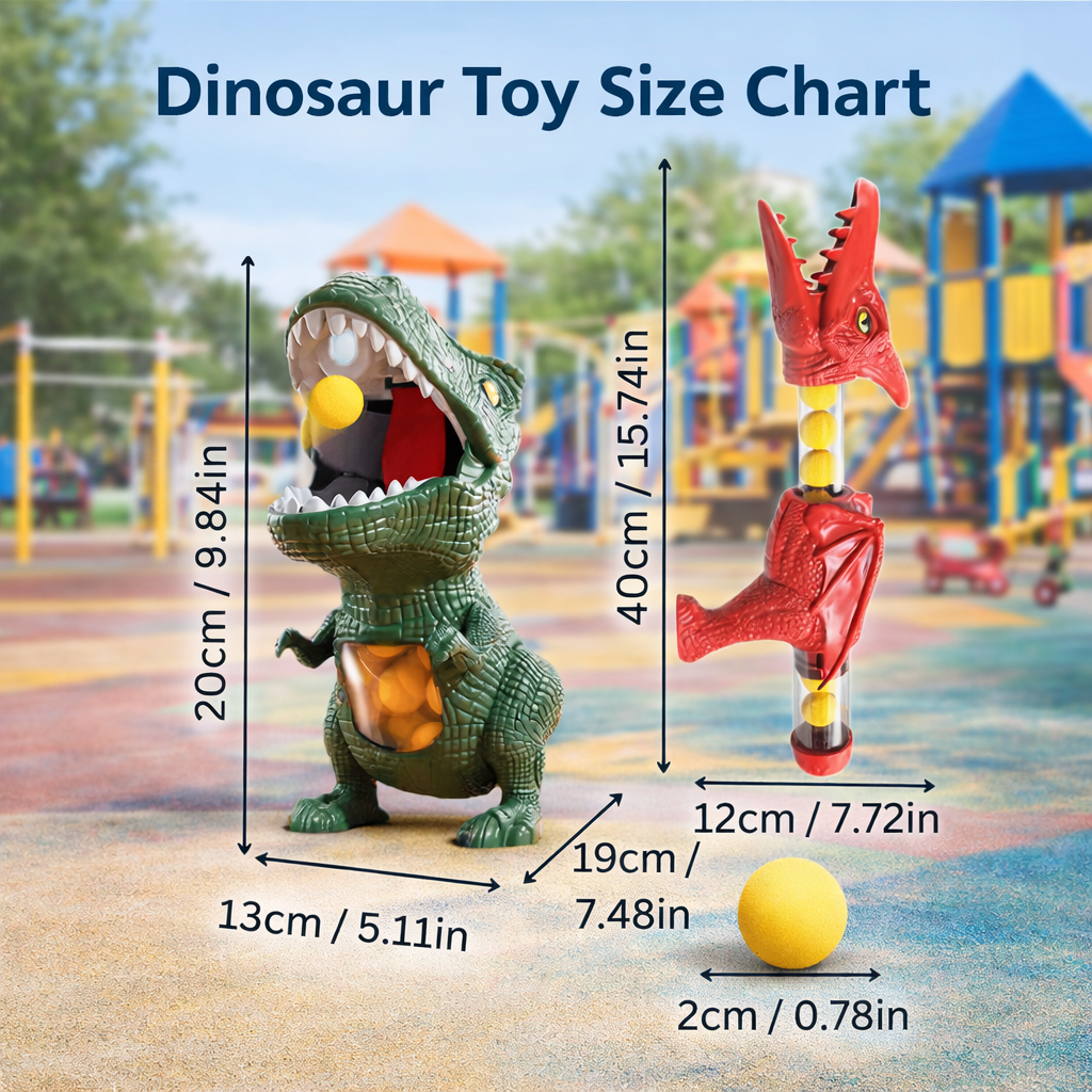 Dinosaur Shooting Game for Kids, Dinosaur Toy with Foam Ball Blaster and Target, Toy Blaster for Indoor and Outdoor Play_06