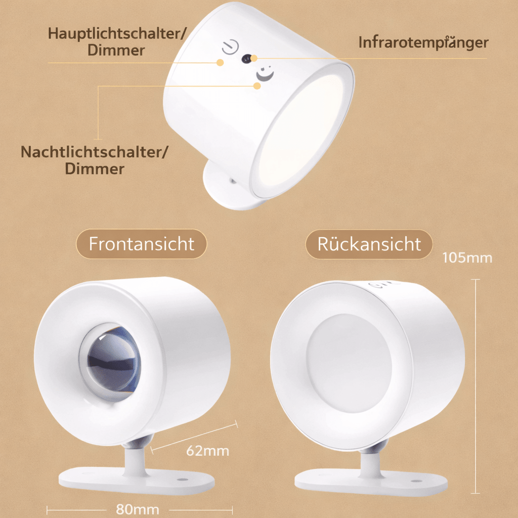 Wireless Wall Light Indoor, LED Wall Lights with Warm Light for Bedroom and Hallway, Modern Wall Sconce_14