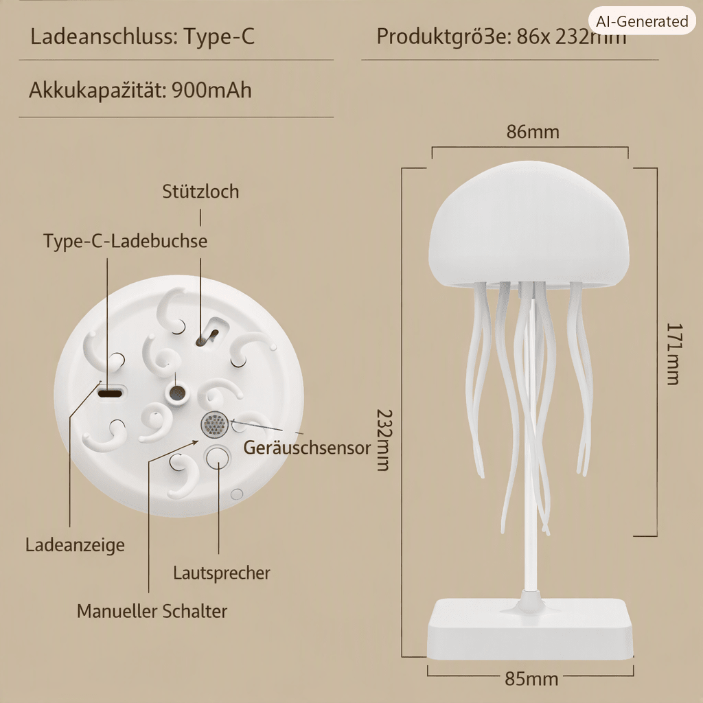Rechargeable Lamp, Dimmable Bedroom Lamp – image 6