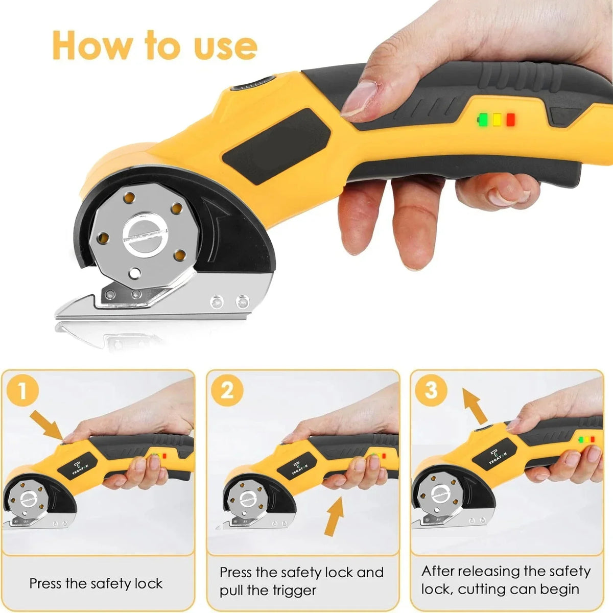 Electric Box Cutter, Cordless Cardboard Cutter with Rechargeable Battery – image 4