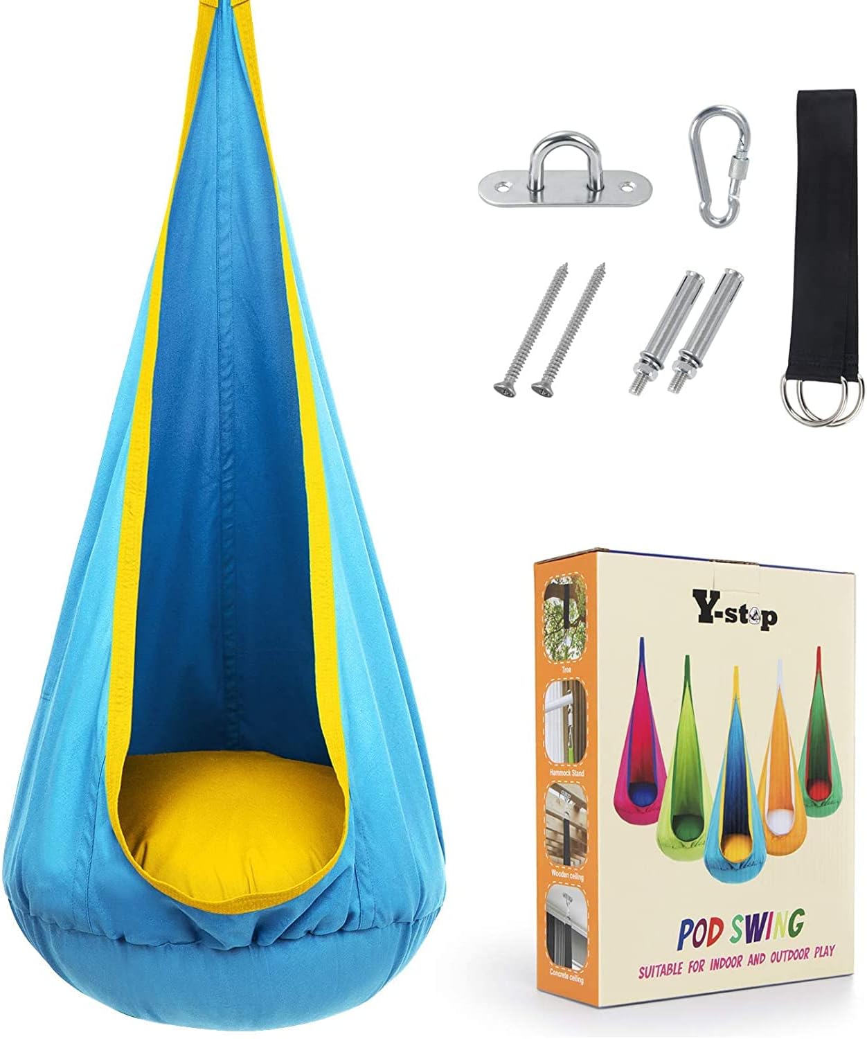 CozyNest | Hanging Chair with Inflatable Cushion for Indoor & Outdoor Relaxation 2