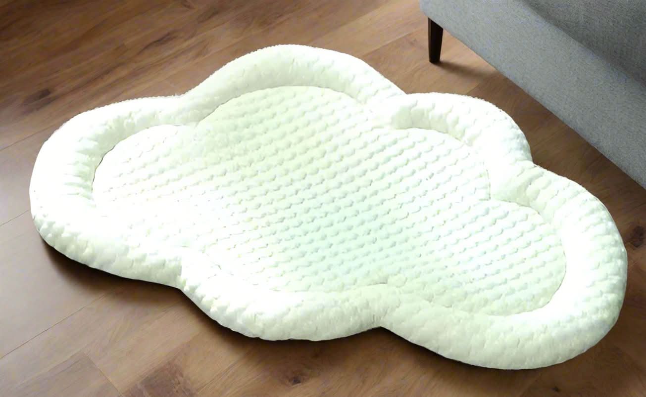 Cozy Haven | Cooling Pet Mat with Breathable Fabric & Soft Padding | Cloud-Shaped Design for Summer Comfort 9