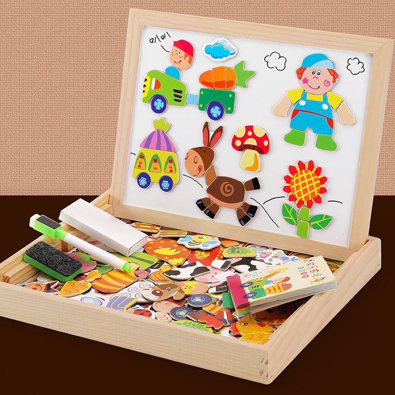 Montessori Wooden Toys with Magnetic Stickers – image 8