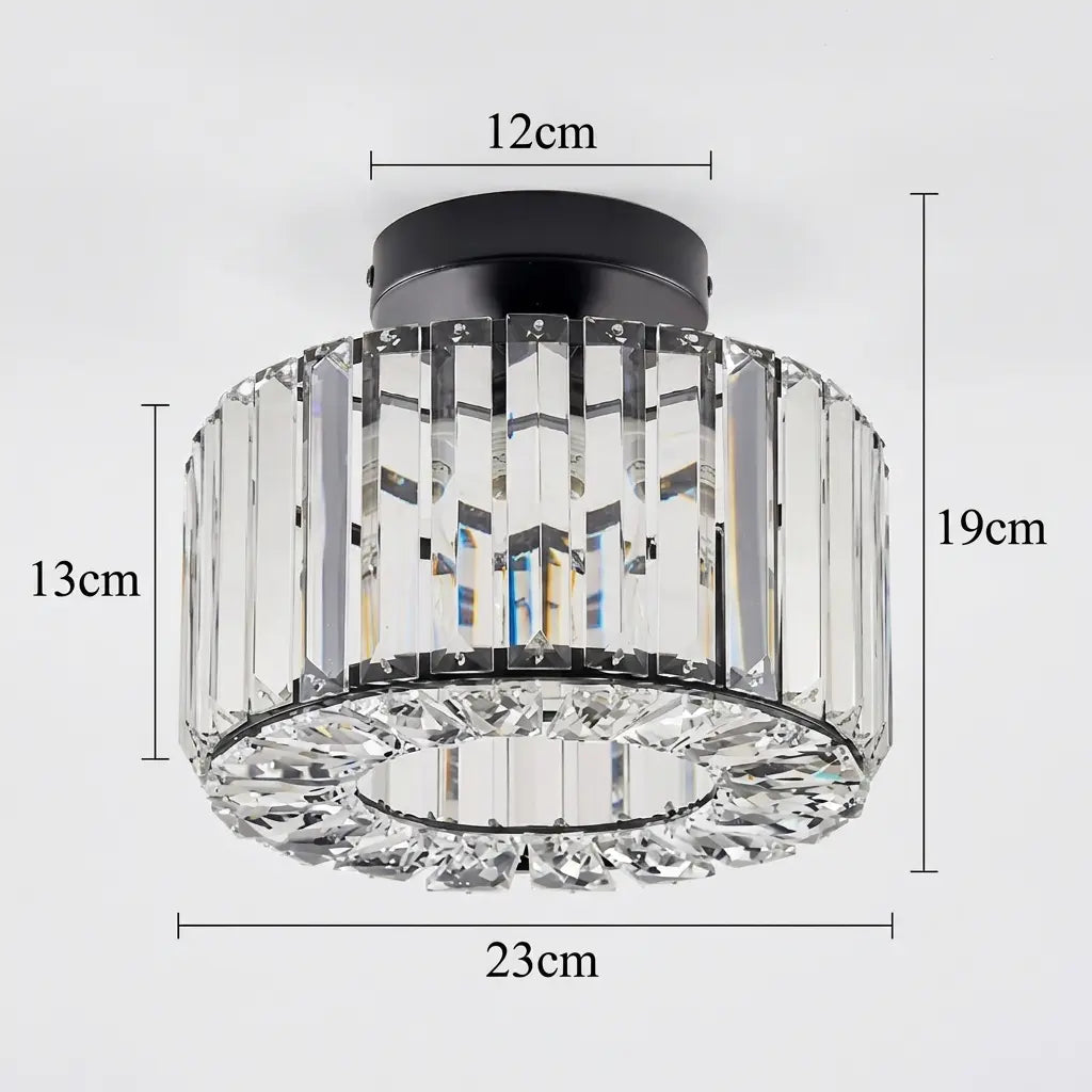 CrystalLuxe | Elegant Modern LED Flush Mount Ceiling Light Fixture 6