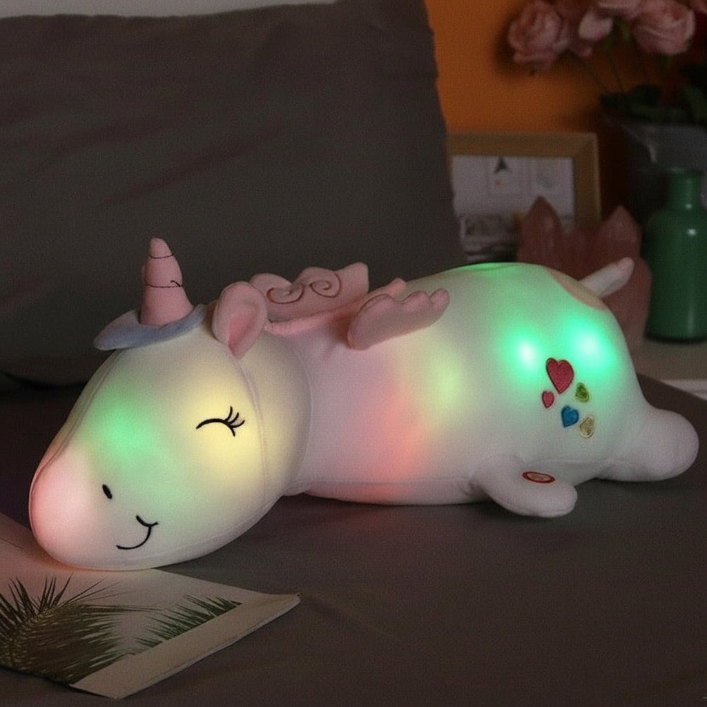 Cuddle Glow | Plush Unicorn Night Light with Soothing LED Glow | Comforting Companion for Bedtime 2