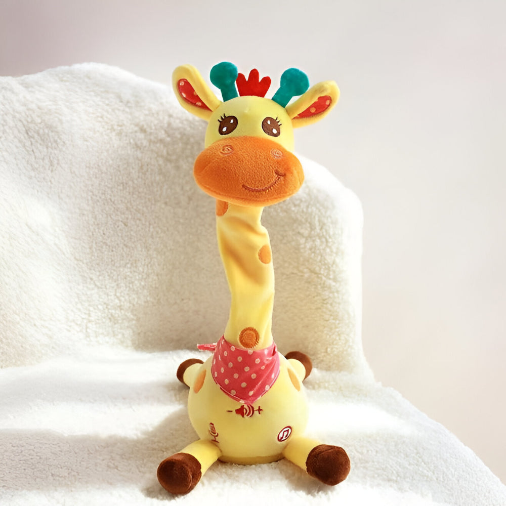 Cuddly Companion | Interactive Singing Giraffe Plush Toy with Nursery Rhymes & Speech Mimicry | Engaging Musical Toy for Early Learning 4