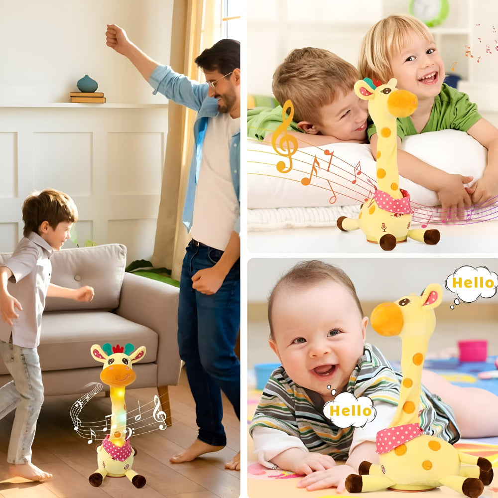 Cuddly Companion | Interactive Singing Giraffe Plush Toy with Nursery Rhymes & Speech Mimicry | Engaging Musical Toy for Early Learning 5