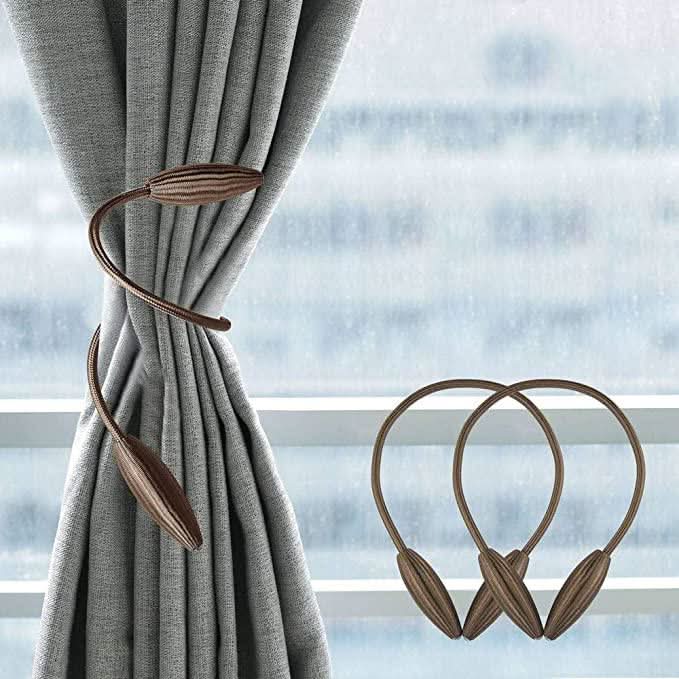 Curtain Tiebacks, Flexible Curtain Holders for Window Decoration