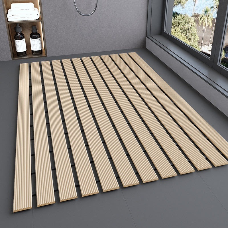 Customizable Non-Slip Bath Mat with Quick Drainage Grooves | Eco-Friendly Design for Safe and Secure Showers 1